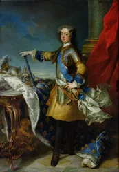 Portret van Lodewijk XV (1710-74) koning van Frankrijk, ca. 1727